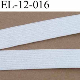élastique plat  largeur 12 mm  souple couleur blanc prix au mètre 