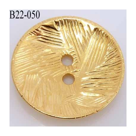 bouton 22 mm couleur doré en métal très joli la couleur est celle d'une pièce d'or diamètre 22 mm