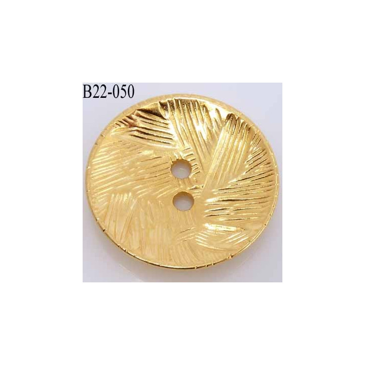 bouton 22 mm couleur doré en métal très joli la couleur est celle d'une pièce d'or diamètre 22 mm