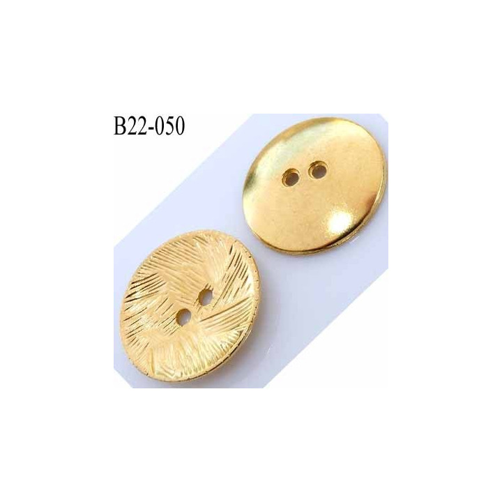bouton 22 mm couleur doré en métal très joli la couleur est celle d'une pièce d'or diamètre 22 mm