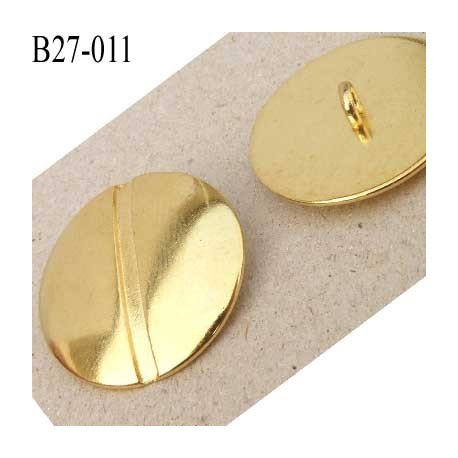 Bouton 27 mm couleur doré en métal très joli la couleur est celle d'une pièce d'or diamètre 27 mm 