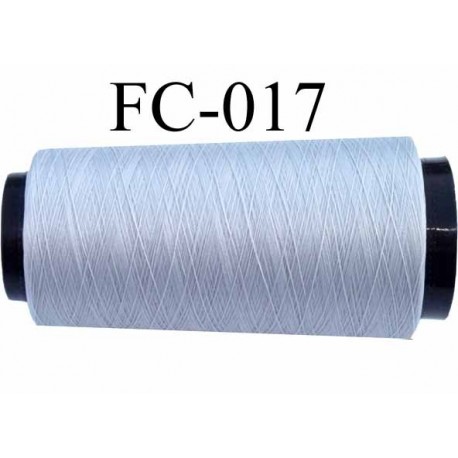 Cone de fil mousse polyester fil n° 160 couleur gris longueur 1000 mètres bobiné en France