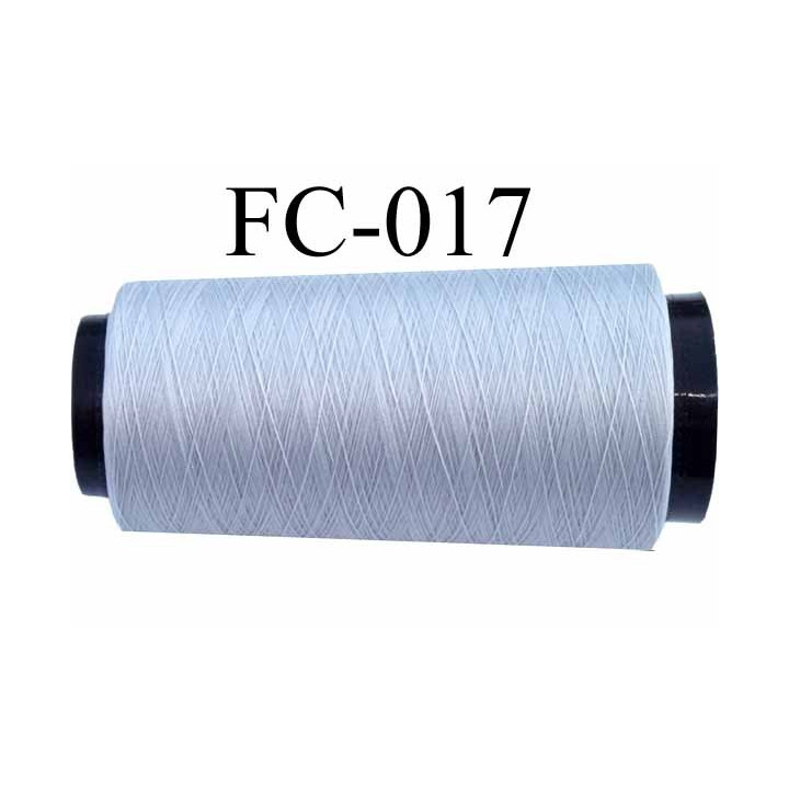 Cone de fil mousse polyester fil n° 160 couleur gris longueur 1000 mètres bobiné en France