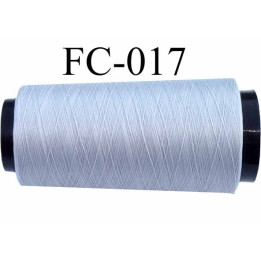 Cone de fil mousse polyester fil n° 160 couleur gris longueur 2000 mètres bobiné en France