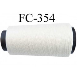 Cone de fil polyamide continu fil n°140 fil fin et très solide couleur blanc longueur du cone 1000 mètres bobiné en France