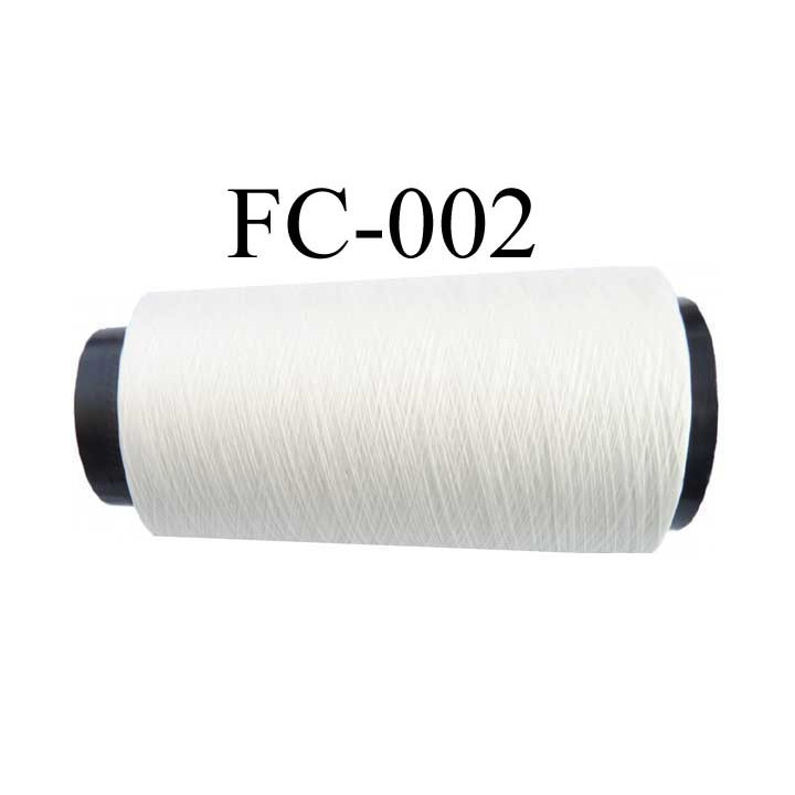 Cone de fil 5000 m mousse polyester n° 110 polyester couleur blanc  longueur 5000  mètres bobiné en France