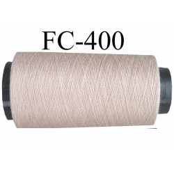 Cone de fil polyester fil n°100 couleurgris mastic longueur du cone 2000 mètres bobiné en France
