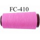 CONE de fil mousse Polyester texturé fil n° 120 couleur rose longueur de 1000 mètres bobiné en France