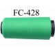 Cone de fil mousse texturé polyester fil n°160 couleur ver longueur du cone 1000 mètres bobiné en France