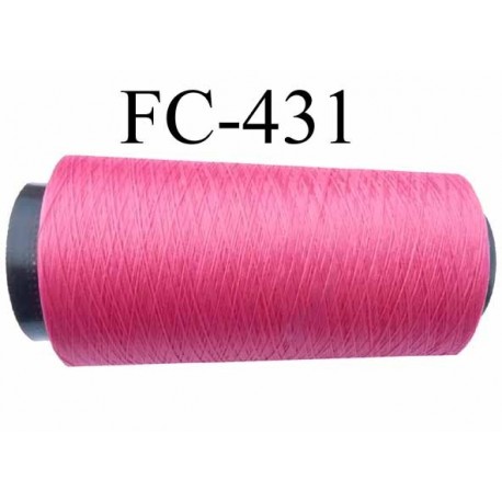 CONE de fil mousse polyamide fil n° 100 / 2 couleur framboise longueur de 2000 mètres bobiné en France