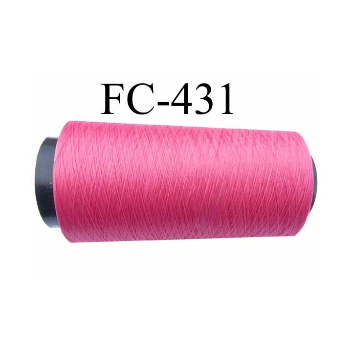 CONE de fil mousse polyamide fil n° 100 / 2 couleur framboise  longueur de 2000 mètres bobiné en France