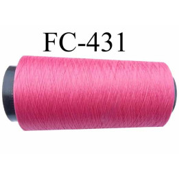 CONE de fil mousse polyamide fil n° 100 / 2 couleur framboise  longueur de 5000 mètres bobiné en France