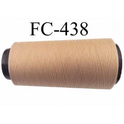 Cone de fil mousse polyamide fil n° 180 couleur beige chair peau longueur du cone 1000 mètres bobiné en France