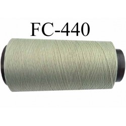 CONE de fil mousse polyamide fil n° 100 / 2 couleur vert longueur de 1000 mètres bobiné en France 