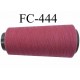 Cone de fil mousse polyester texturé fil n° 165 couleur lie de vin clair longueur 1000 mètres bobiné en France